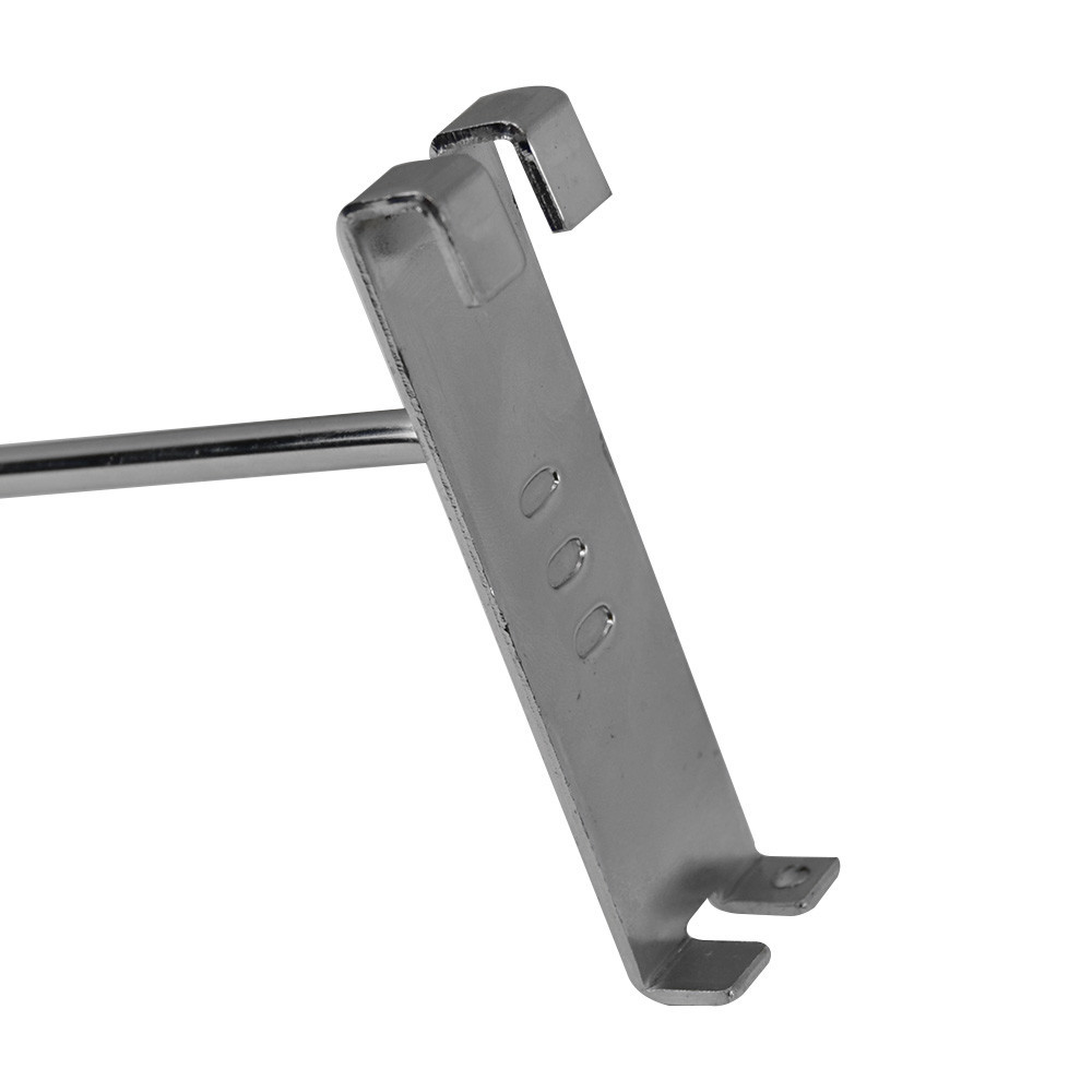 5 Pc CHROME 12" Long Gridwall Hooks Grid Panel Display Wire Metal Hanger Retail