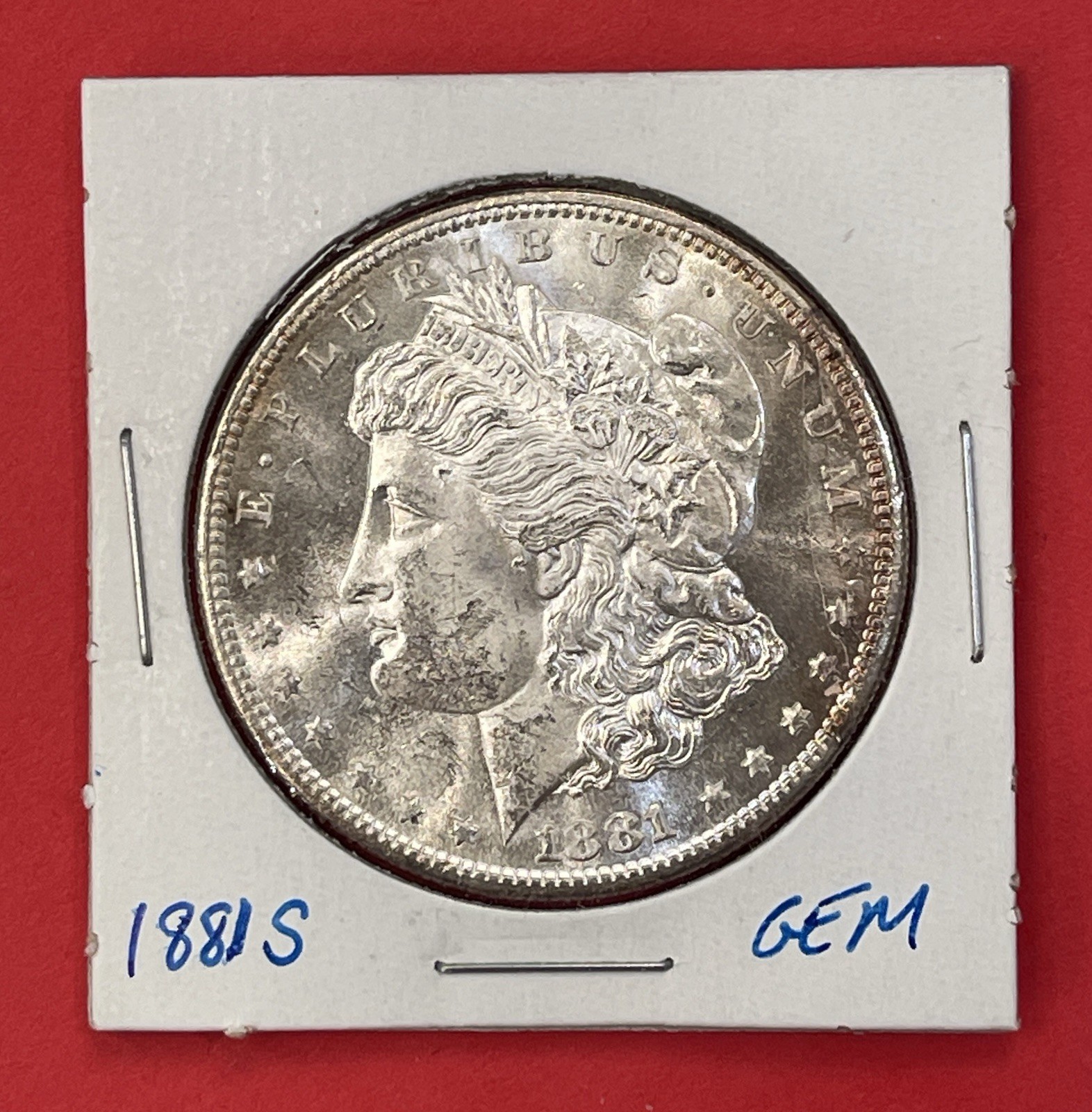 1881 S Morgan Silver Dollar, Gem Uncirculated. Frosty!