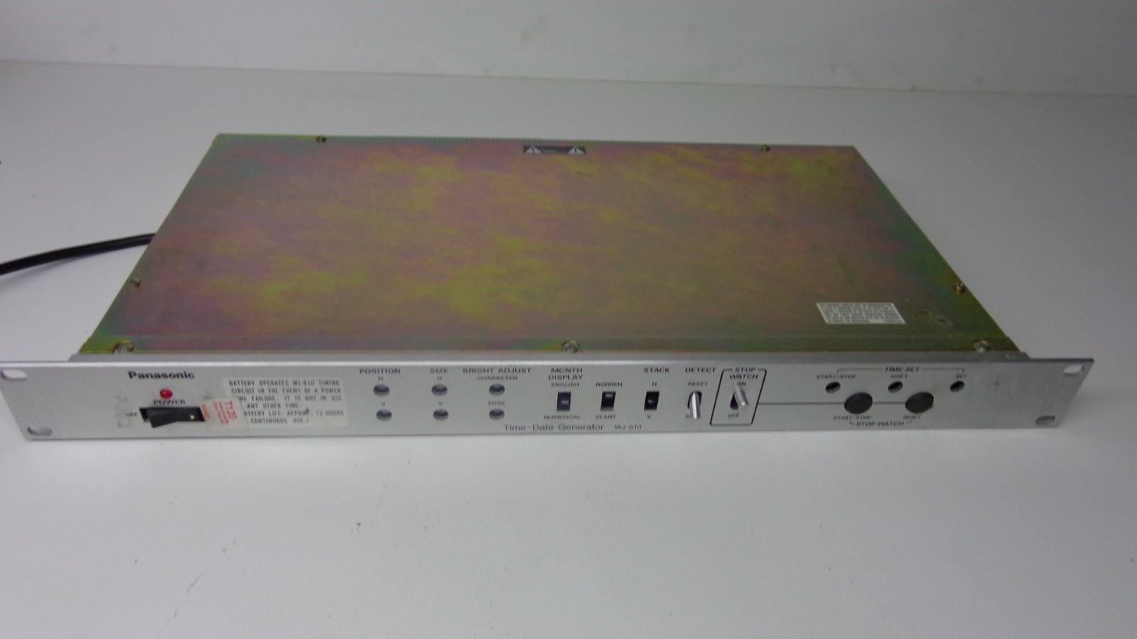 Panasonic WJ-810 Time-Date Generator Rack Mount