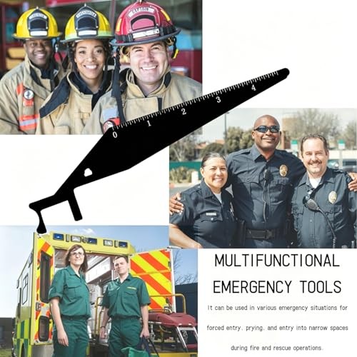 4-Piece Emergency Crowbar Set, Professional Fire-Fighting Multi-Functional