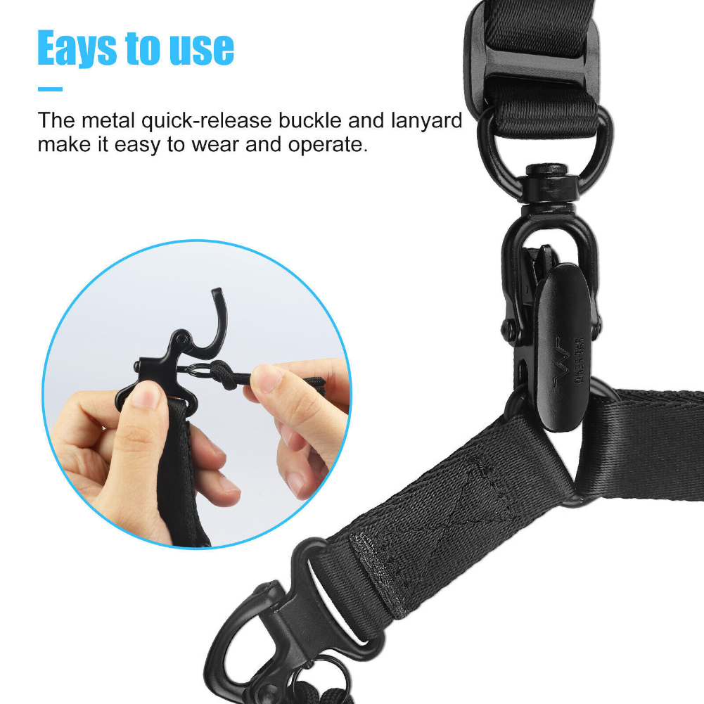 Tactical One / Two Point Rifle Sling Gun Sling Strap with Quick Release Buckle