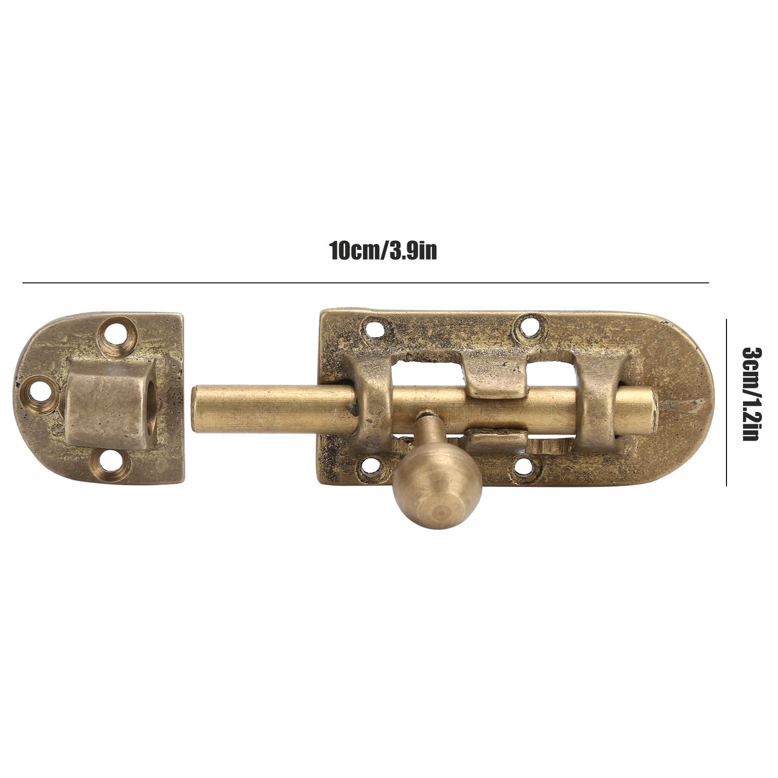Sliding Lock Durable Design Ideal For Home Security 10x3cm Excellent