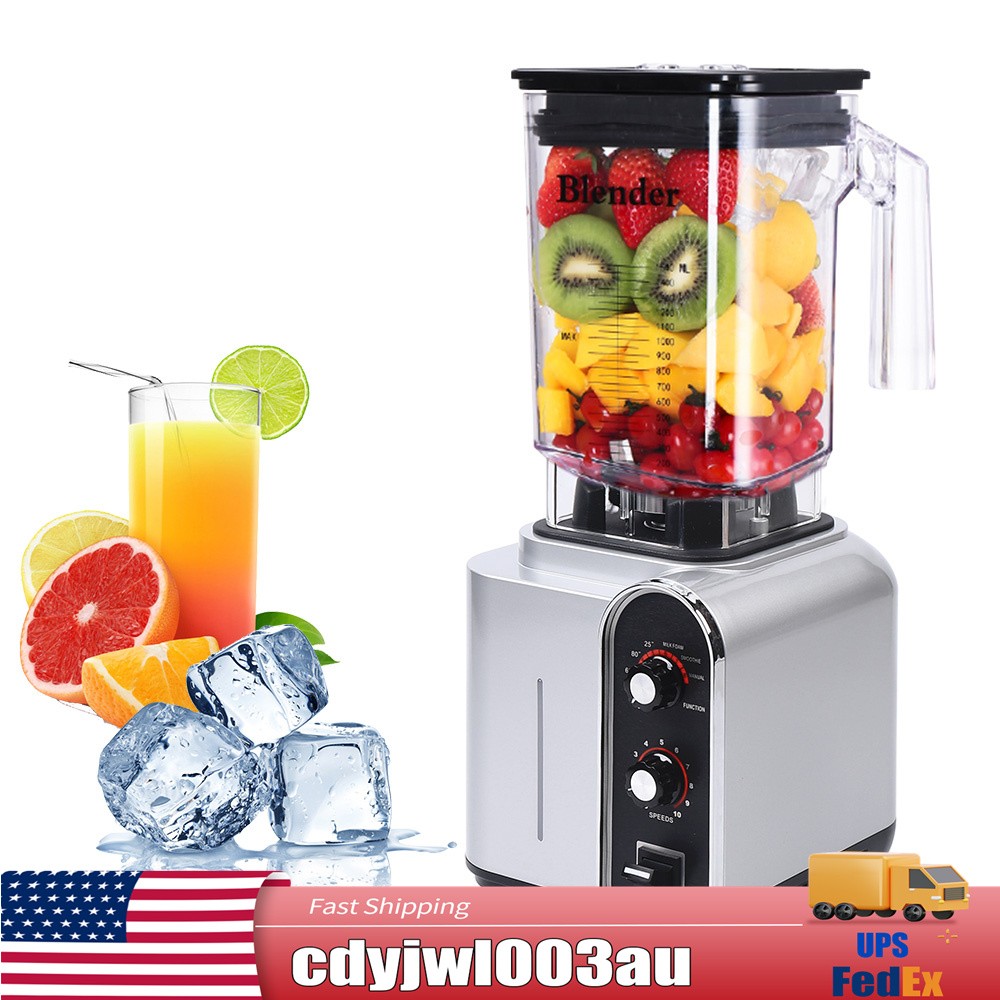 Heavy Duty Commercial Blender Mixer Power Smoothie Juicer Shakes Maker 2200W