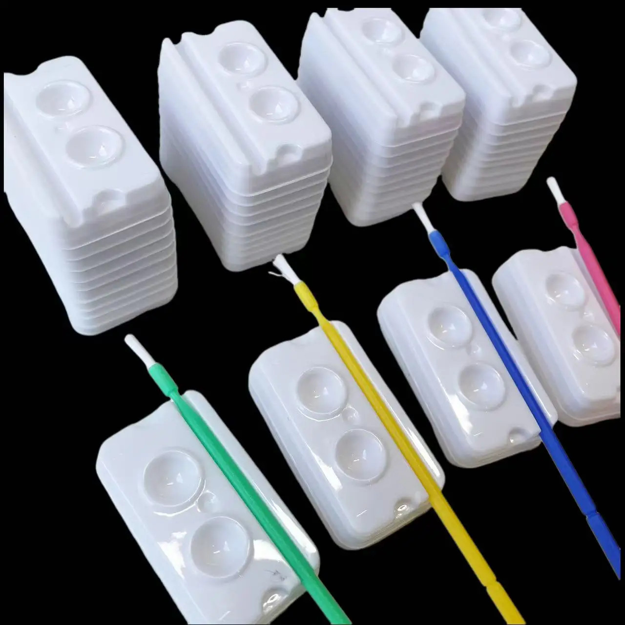Dental Disposable Mixing Wells 2/4 Well High Quality up to 500/pk