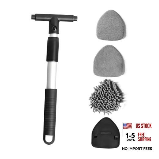 Car Windshield Cleaning Tool - Extendable Handle - Triangle Window Window