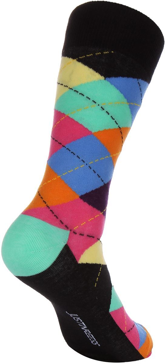 Justinreess England Dress Cotton Socks For Men Socks In Black 2 Packs