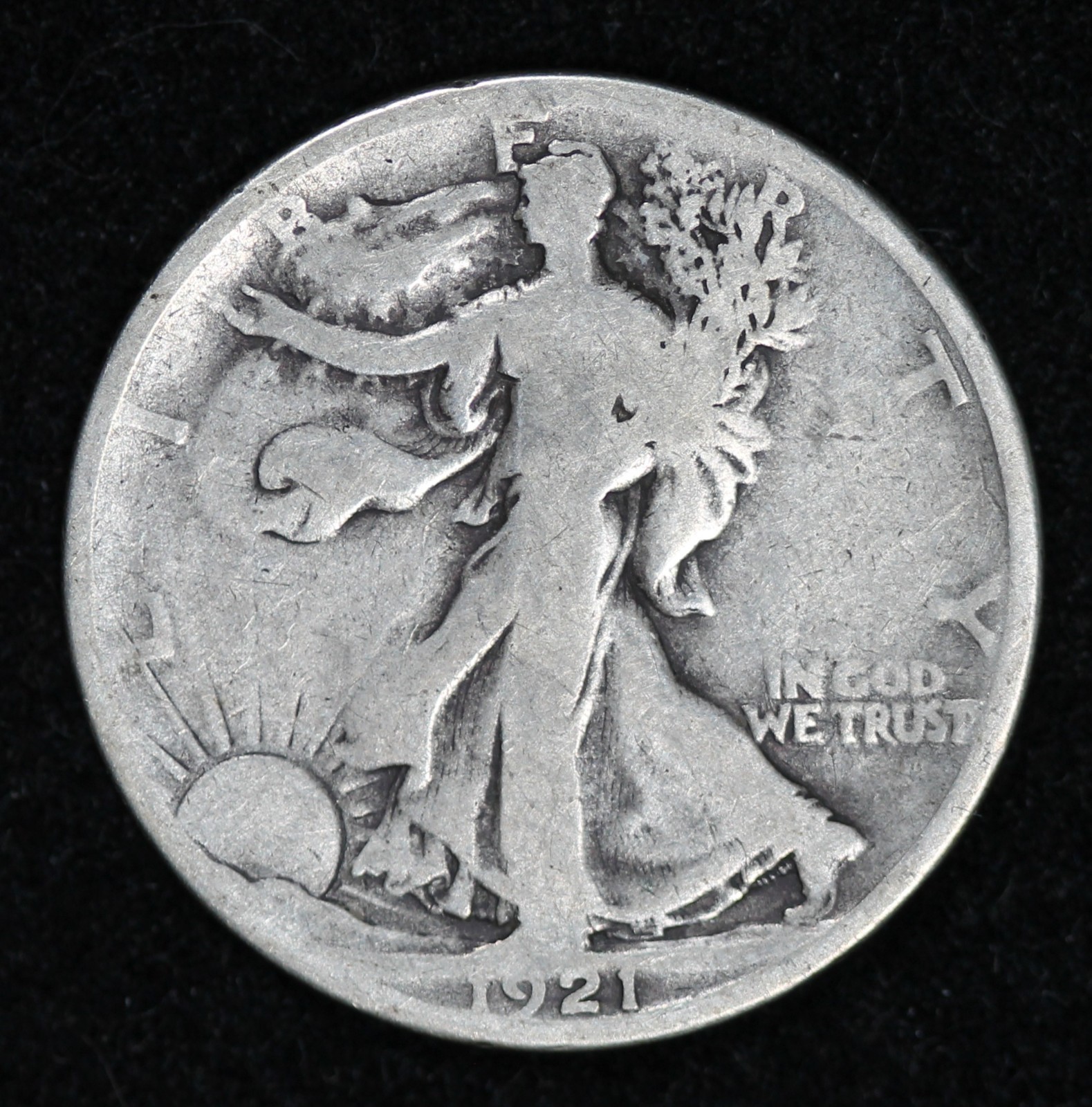 1921-S Walking Liberty Half - G/VG