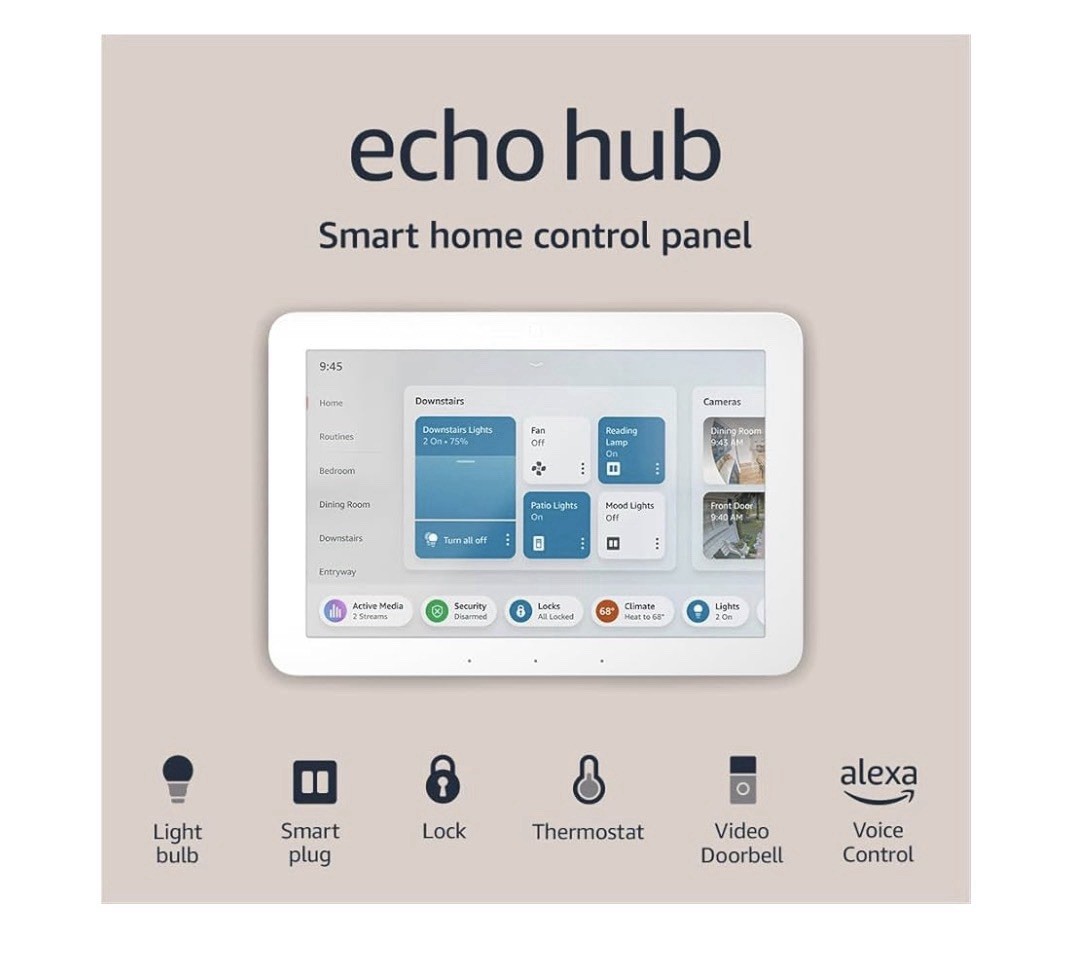 Amazon Echo Hub Smart Home Control Panel with Alexa Voice Control