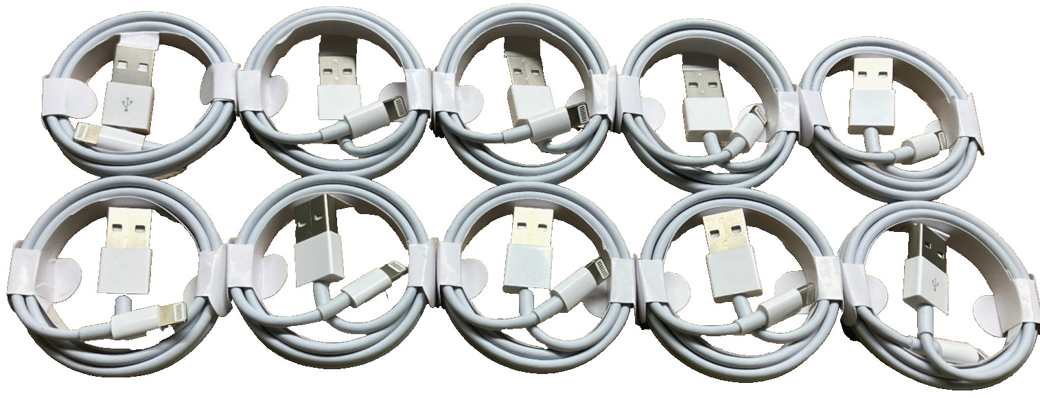 10x Original 1M Lightning To USB OEM Charge and Sync Cable