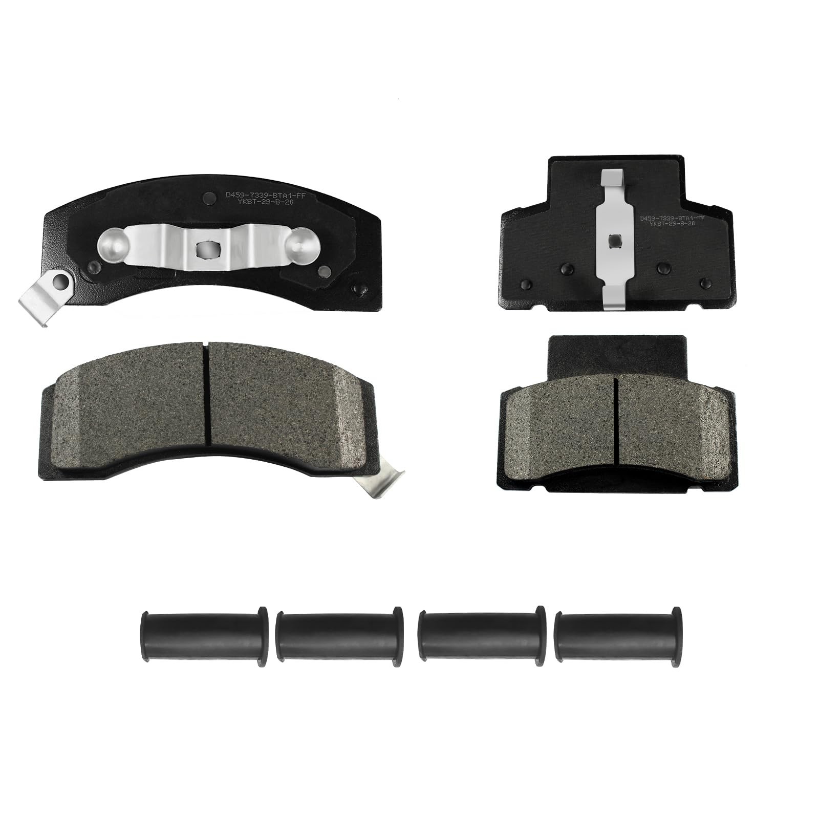 Front Ceramic Disc Brake Pads Kit w/Hardware for 1994-1999 Dodge Ram 2500 3500