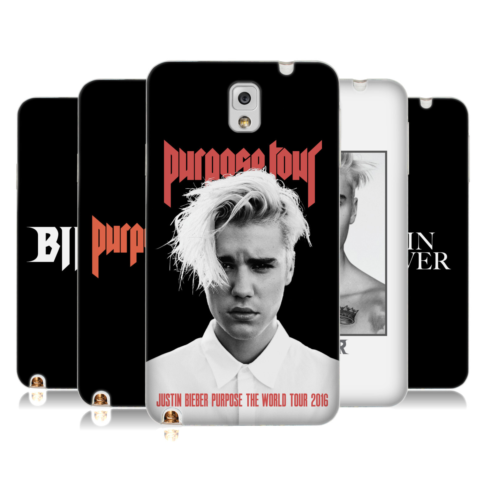 OFFICIAL JUSTIN BIEBER TOUR MERCHANDISE SOFT GEL CASE FOR SAMSUNG PHONES 2