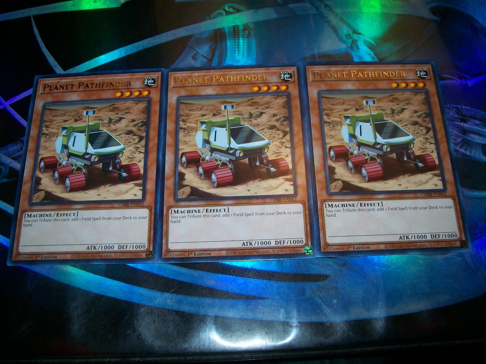 3x Planet Pathfinder 1st Edition Rare CRBR-EN042 Yu-Gi-Oh!