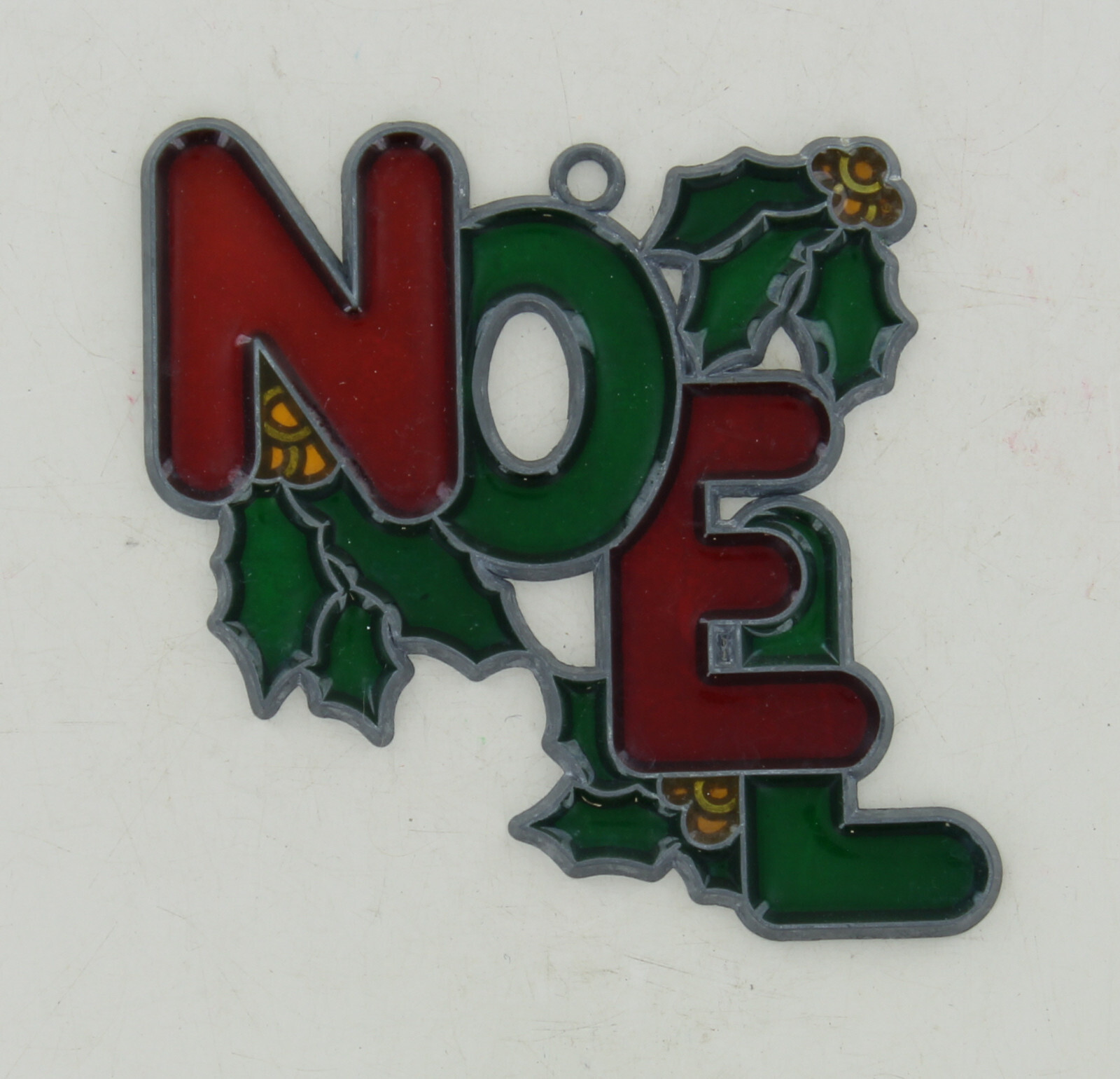 Vintage Suncatcher - Noel with Holly