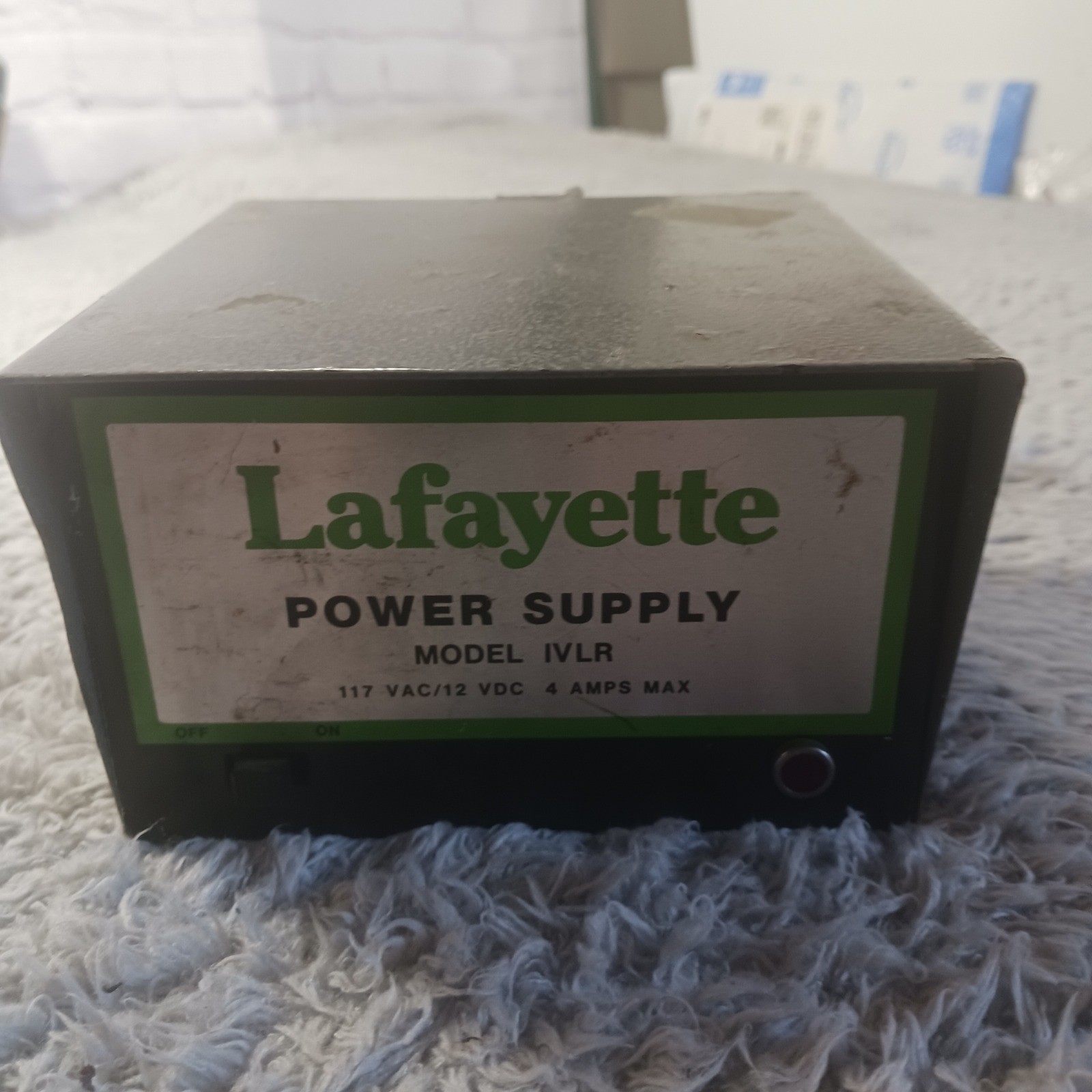 Lafayette Power Supply Model IVLR Vintage Electronics 12V DC 4 Amp Retro Tech