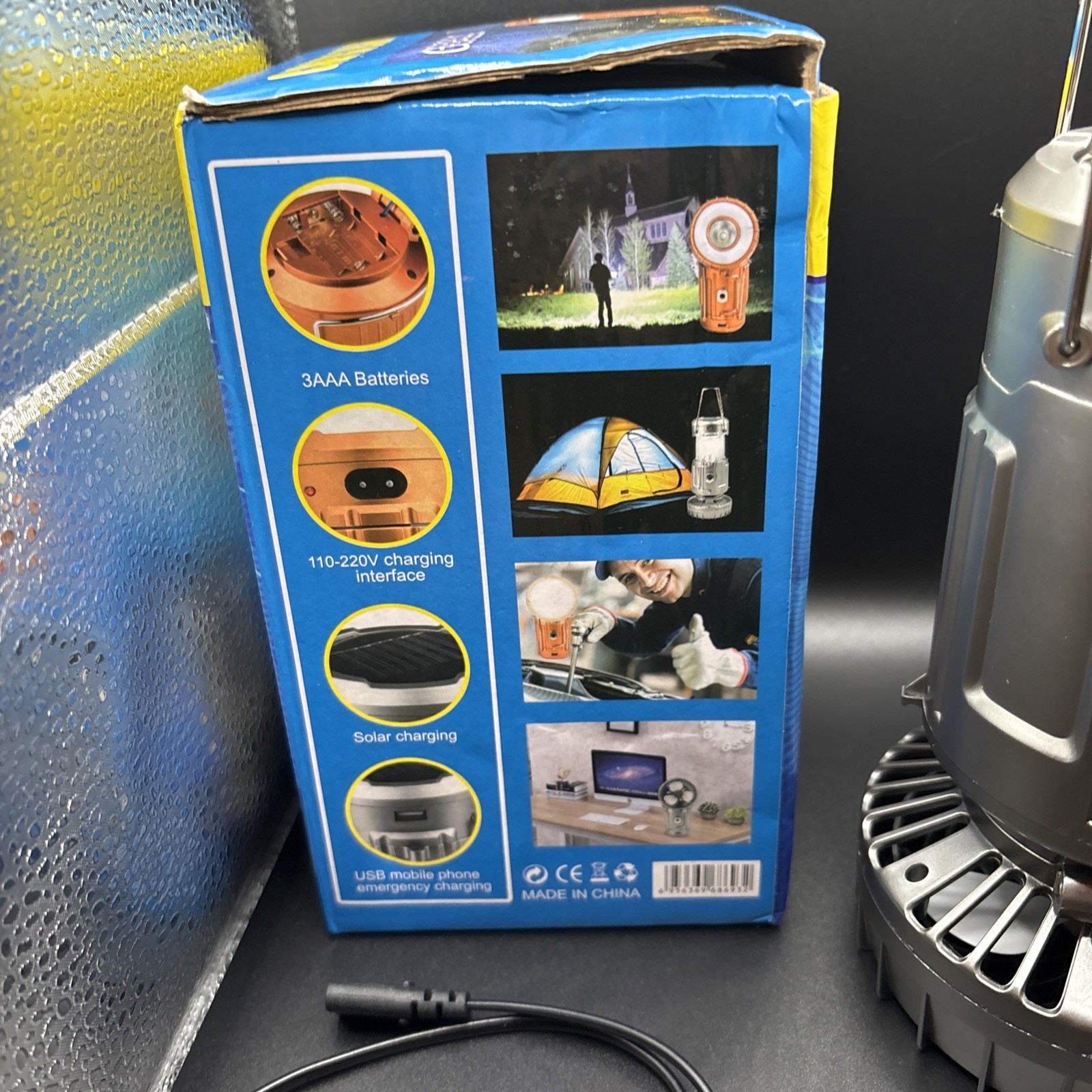 New GSH-9299 Solar Charging Camping Light