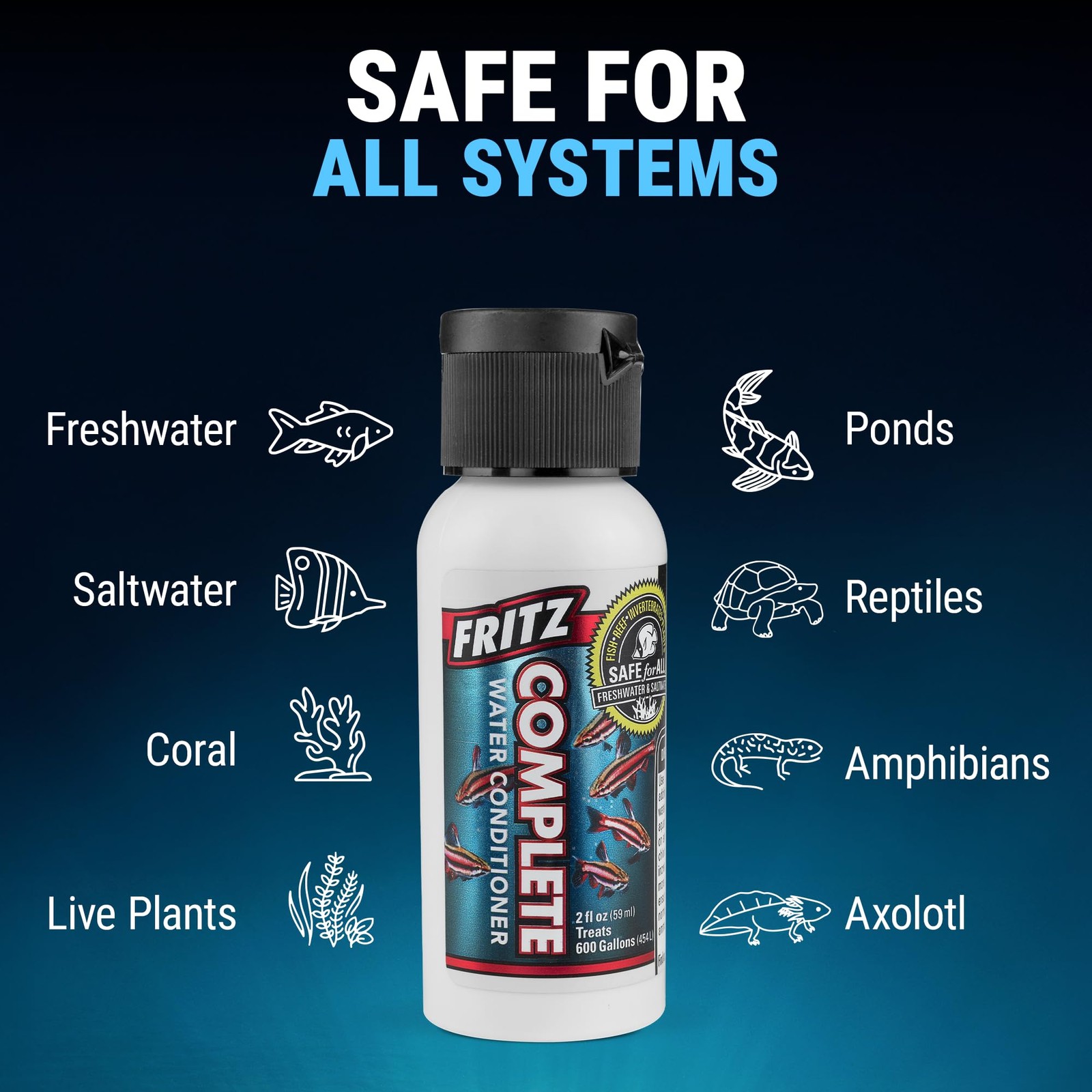 Fritz Complete – Concentrated Water Conditioner/Tap Dechlorinator,...