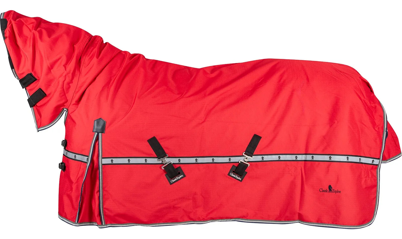 Classic Equine 5K Cross Trainer Hooded Waterproof Turnout Horse Blanket - 1200D