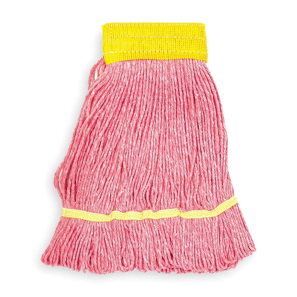 TOUGH GUY 1TYN9 Wet Mop,Red,Cotton 1TYN9