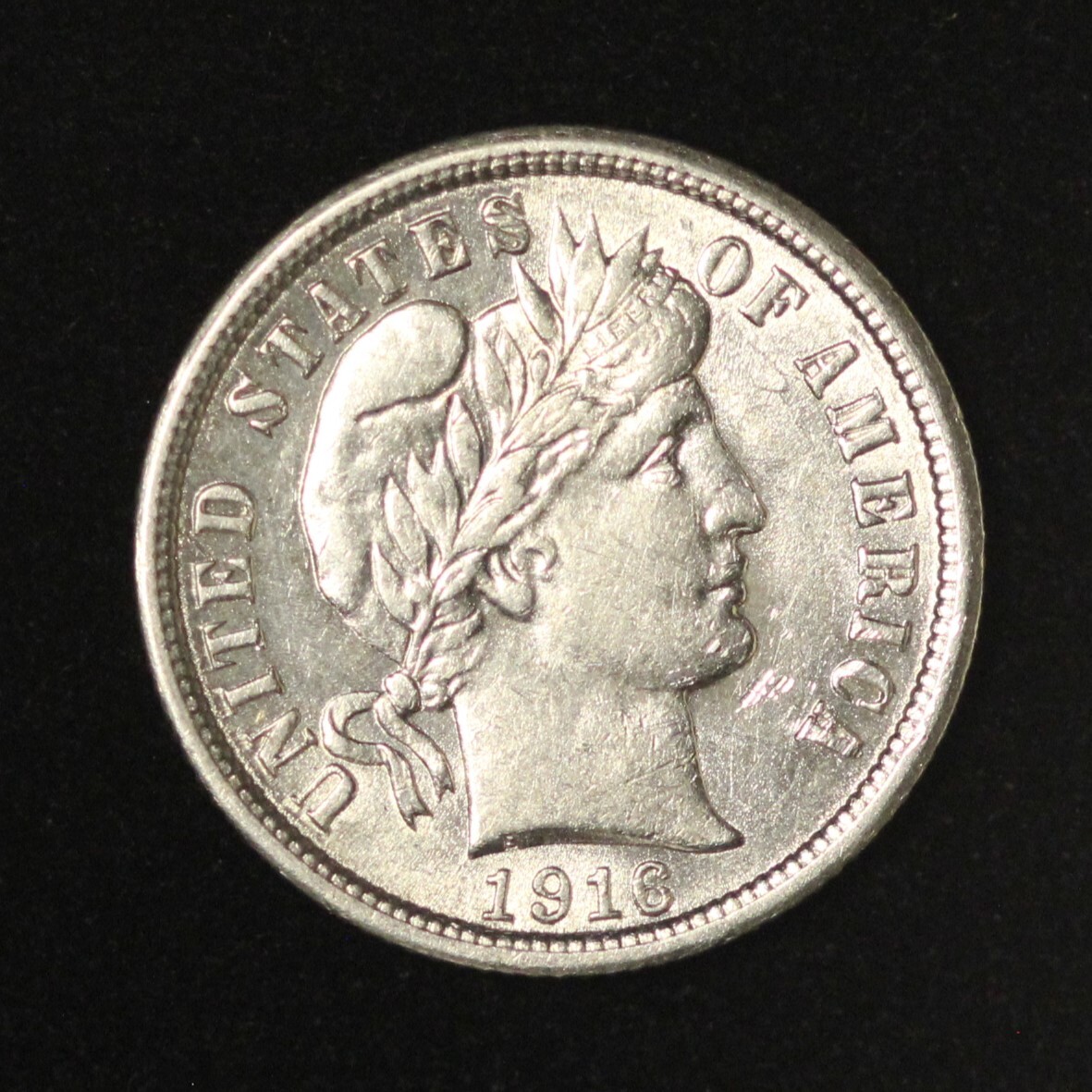1916 10c Barber Dime - Free Shipping USA