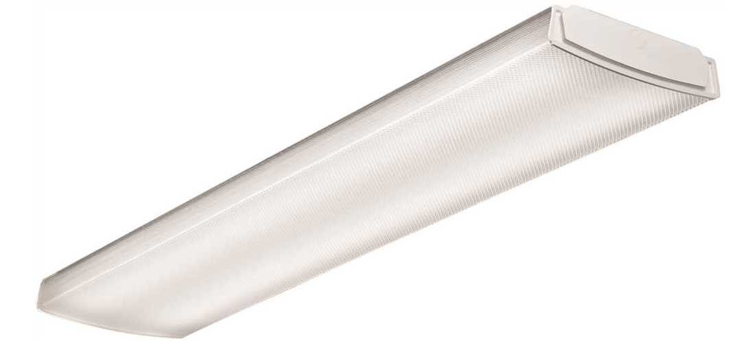 Contractor Select  4 ft. 41-Watt White Integrated LED Low Profile Wraparound Flu
