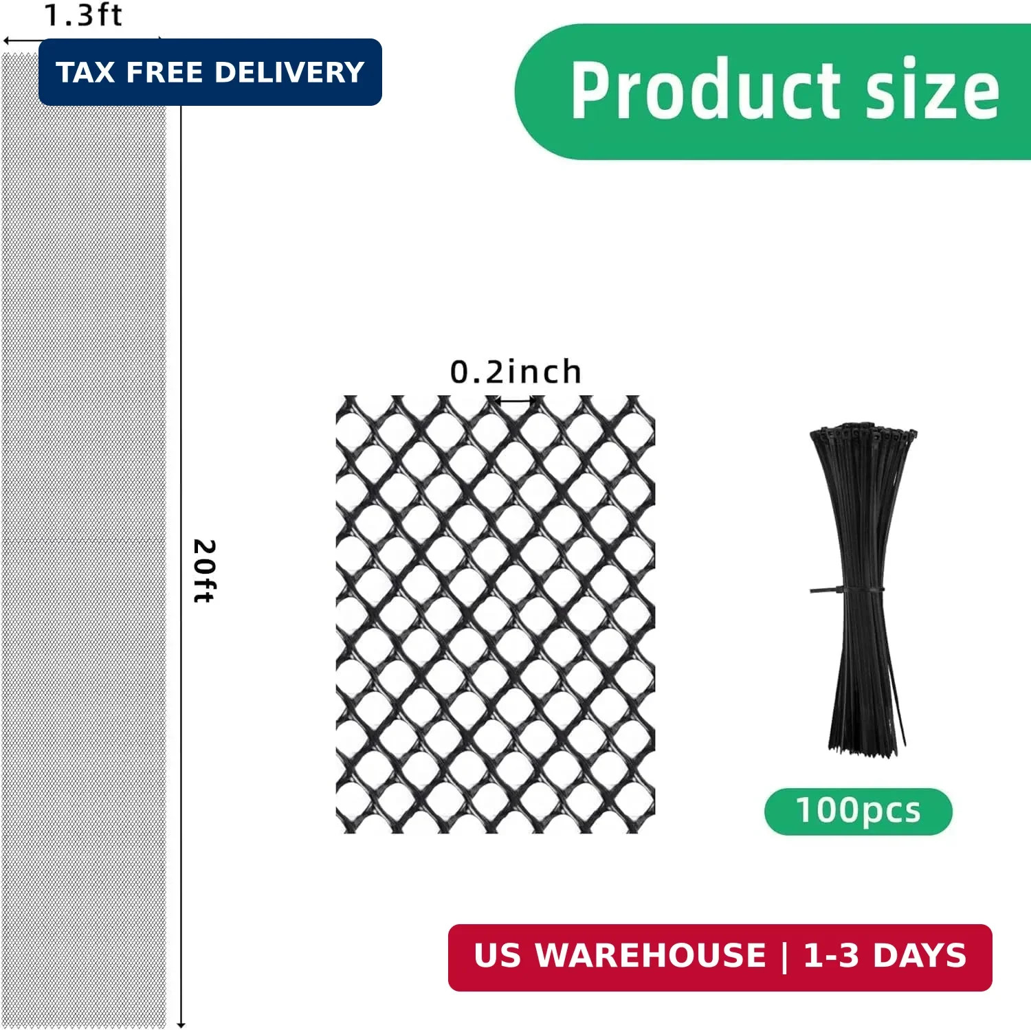 Watayo 20 Ft Mesh Tree Guard Trunk Protectors- Tree Bark Protector- Flexible Net