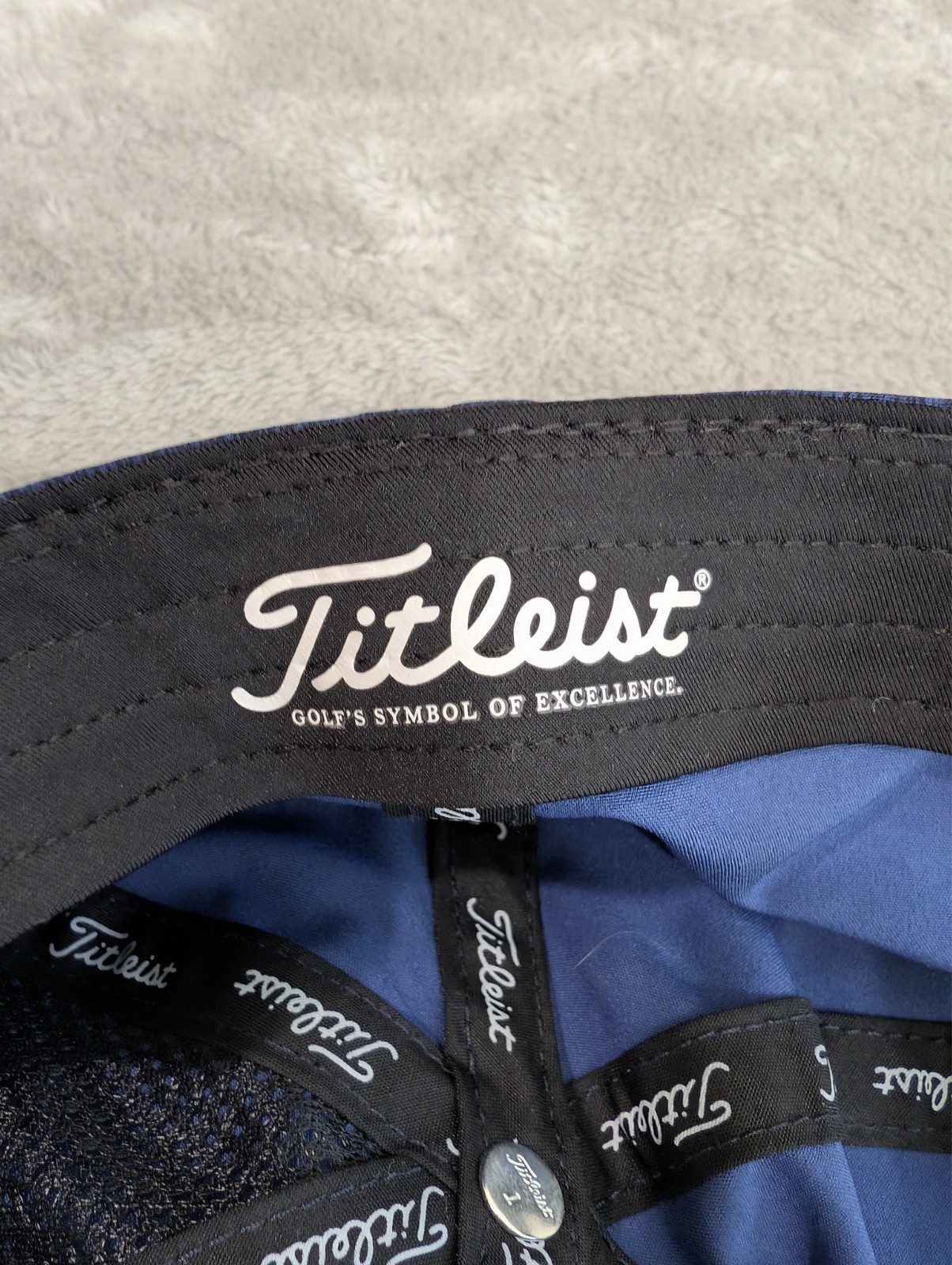 Titleist Performance Golf Hat Embroidered Logo Adjustable Breathable Blue