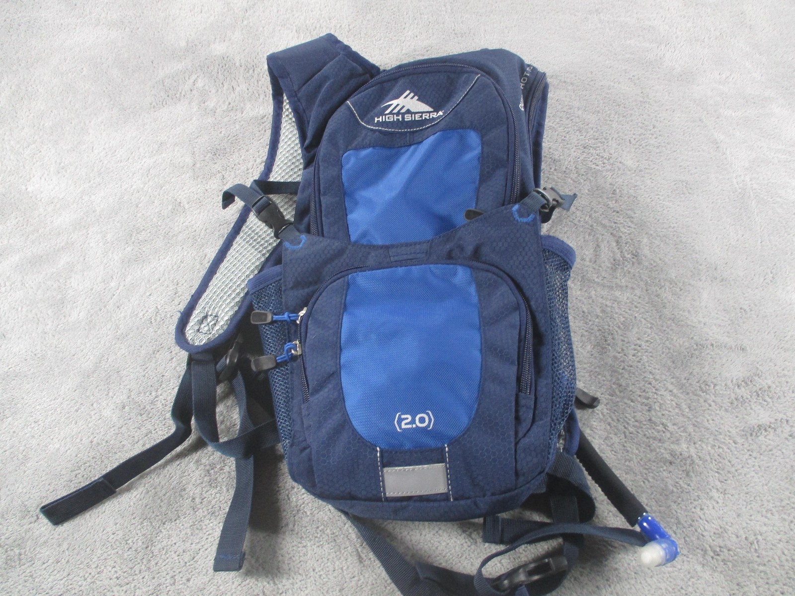 High Sierra Hydration Backpack Mens One Size Blue Airflow Hiking Water Pack