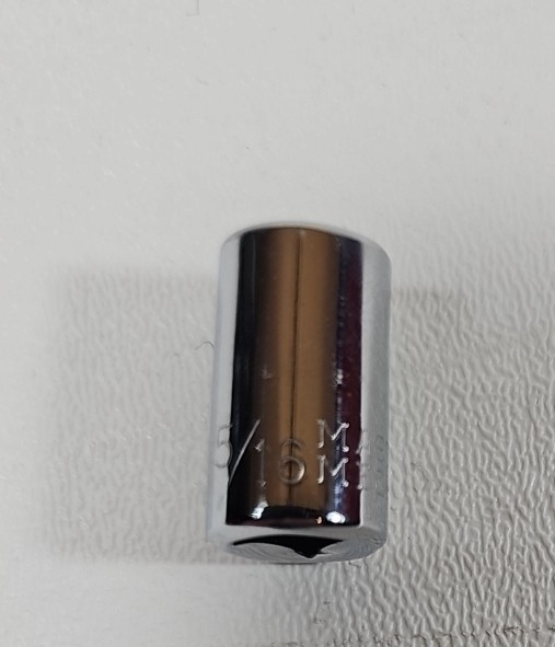 Master Mechanic MI010 1/4 Drive 5/16 6-Point Chrome Shallow Socket USA
