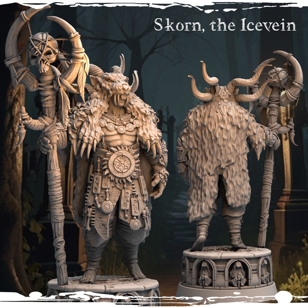 Dungeons and Dragons - Playable Character - Male Skorn - Druid, Wizard, Warlock