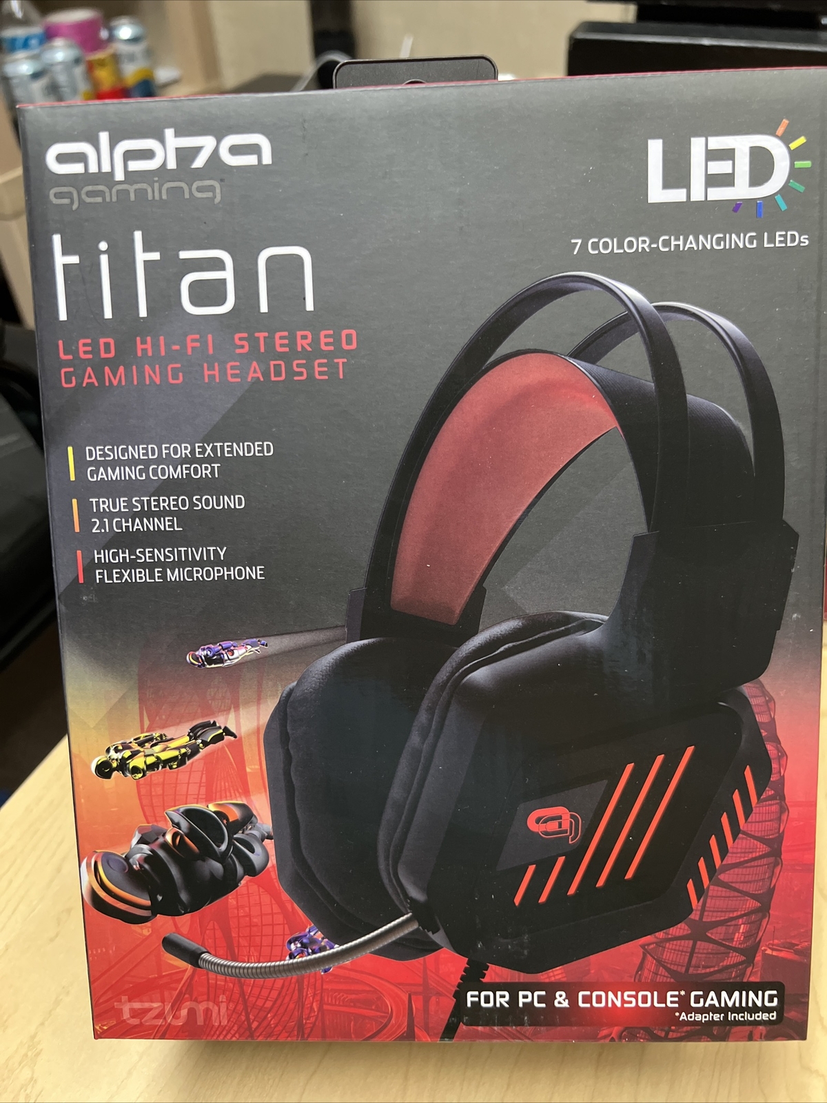 Gaming  Headset  LED Hi-Fi Gaming Headset Alpha Titan