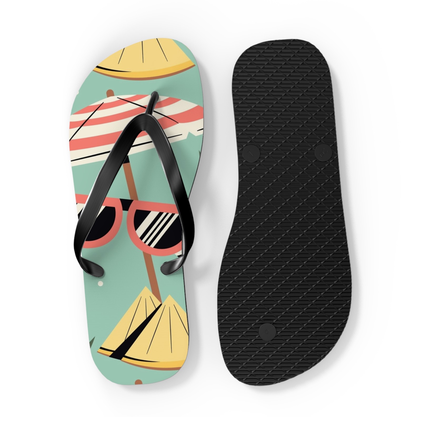 Beach Scene Flip Flops | Flip Flop Sandals