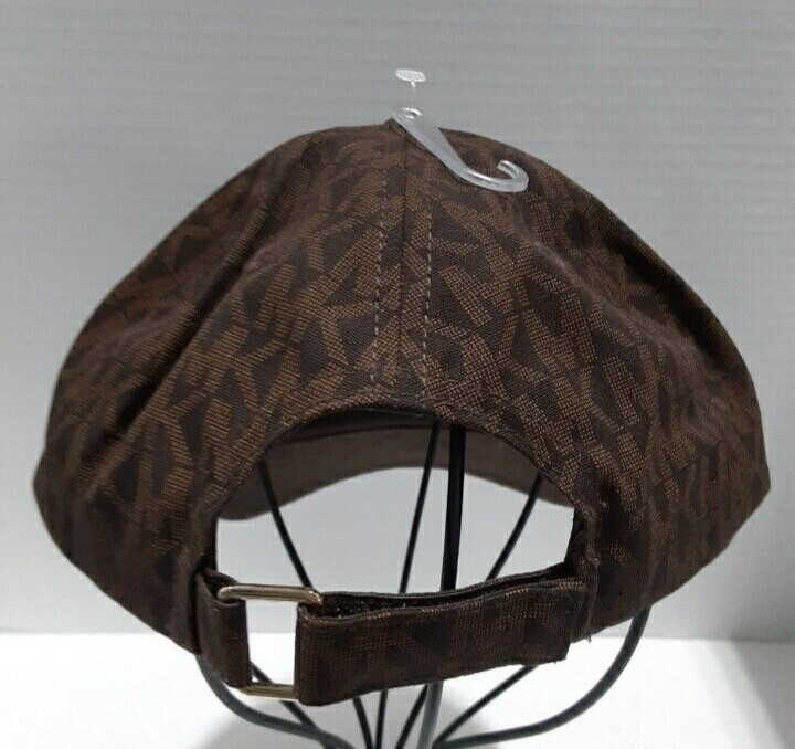 NWT Michael Kors Womens Brown Logo Hat Cap Adjustable