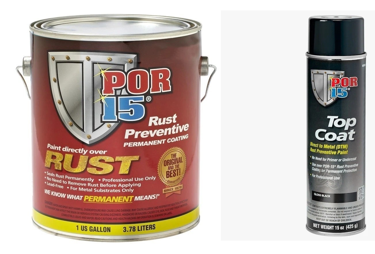 POR 15 45401 Rust Preventive Coating, 45818 Top Coat Spray Paint
