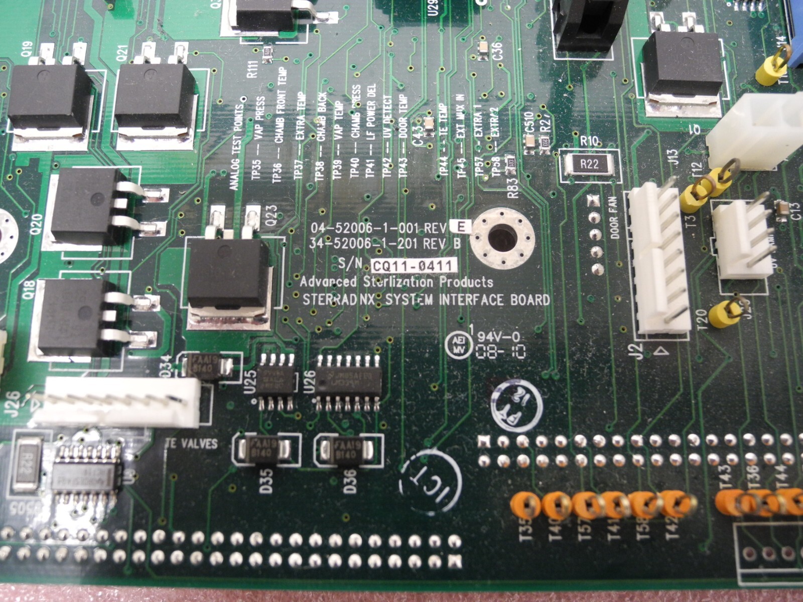 ASP STERRAD NX SYSTEM INTERFACE BOARD 34-52006-1-201 OR 04-52006-1-001 NX 10033