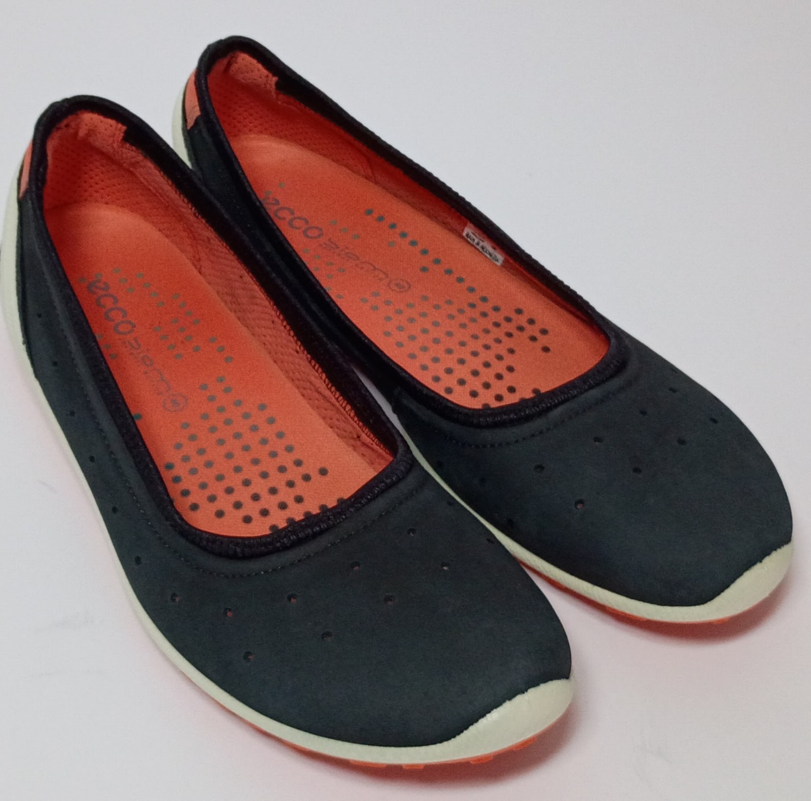 Ecco Biom Lite Textile Ballerin US Sz 9/9.5 M EU Sz 40 Marine Ballet Flats Blue