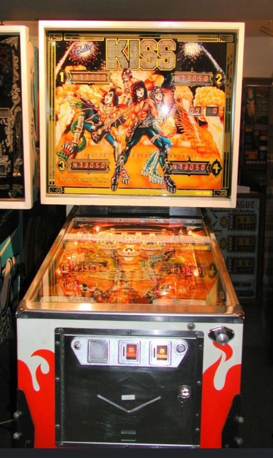 Bally KISS Original Pinball Machine Arcade Game Machine 1979