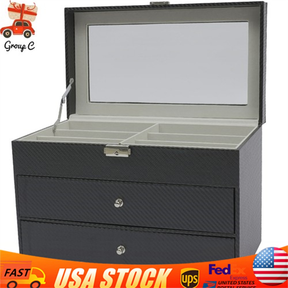 18 Slot Eyeglass Sunglasses Storage Box 3 Layers Glasses Display Organizer Case