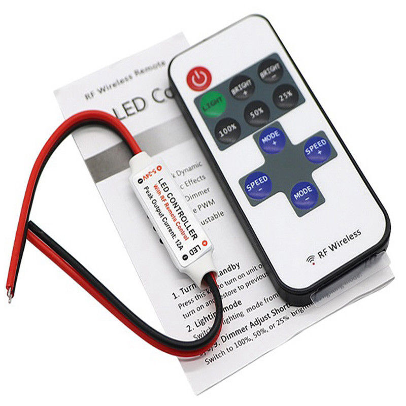 12V Dimmer Controller RF Wireless Remote Switch Controller for LED Strip Light