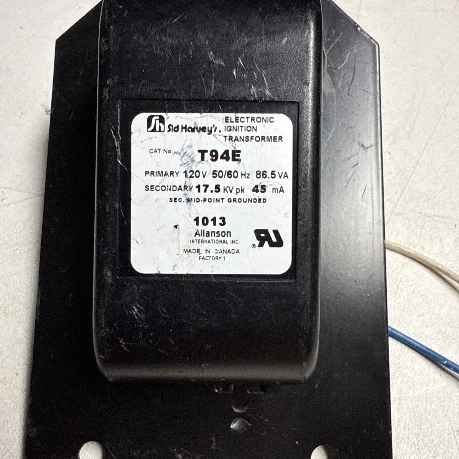 Sid Harvey's Ignition Transformer T94E