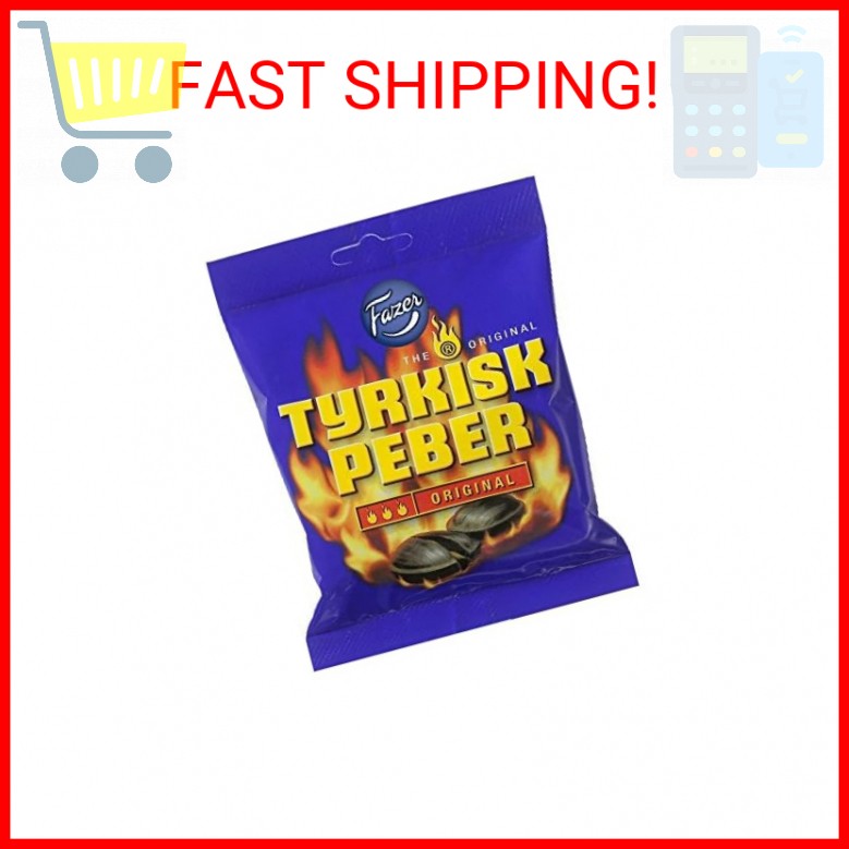 Fazer Tyrkisk Peber Original - Finnish - Salty - Licorice - Salmiakki - Salmiak