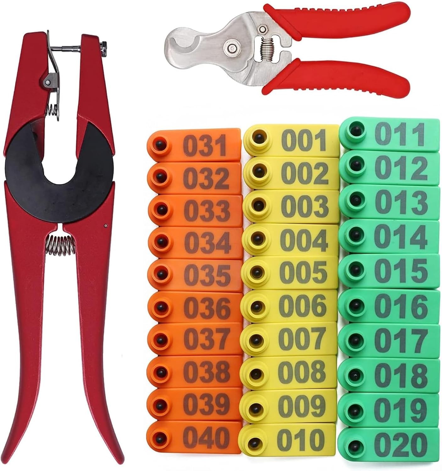 300PCS Livestock Ear Tags for Goat Animal Cattle Sheep Pig Dog Deer Farm