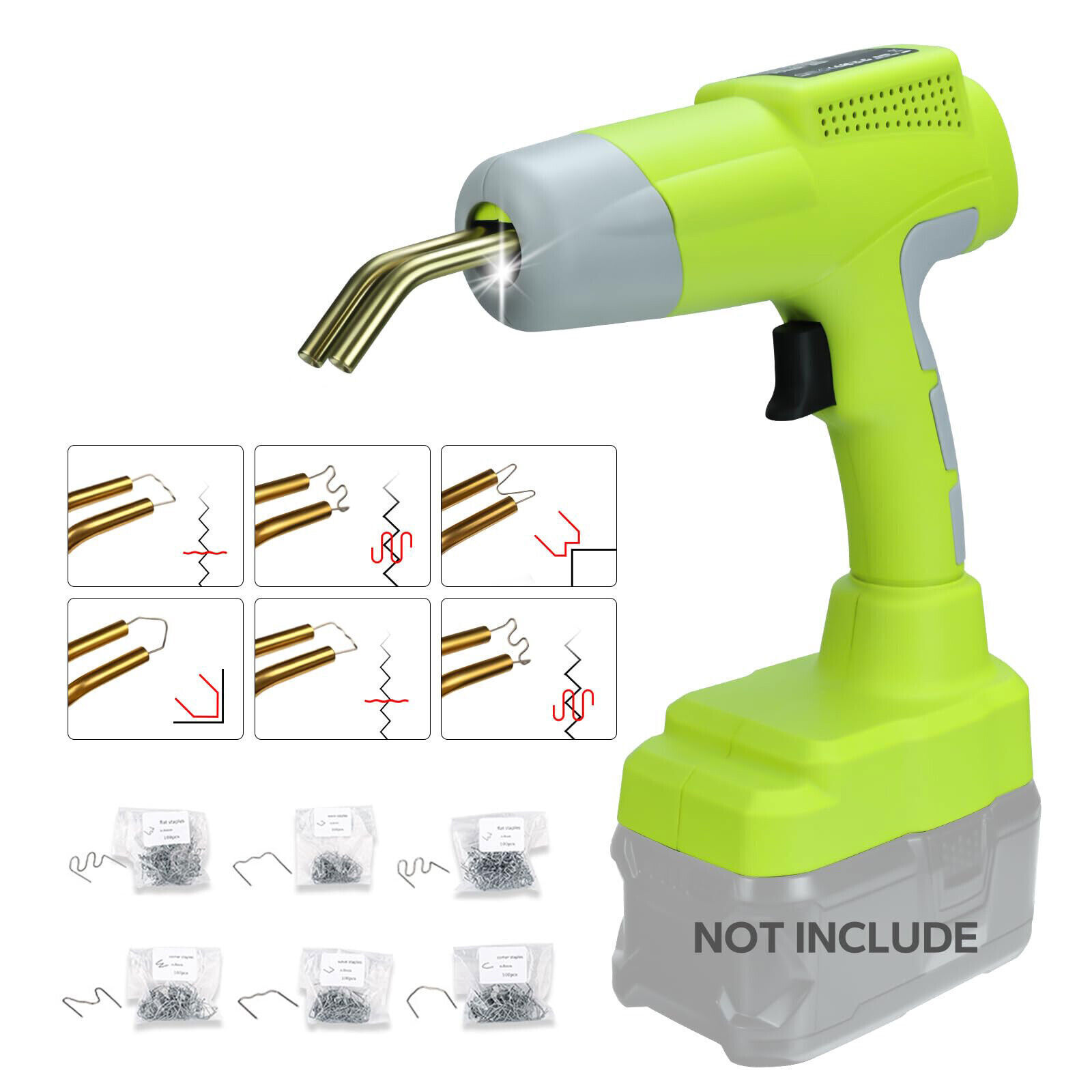 80W Cordless Plastic Weld Welder Gun for Ryobi 18V Battery Plastic Welding Tool