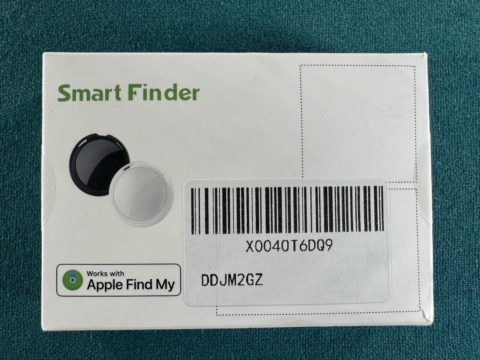 Smart Finder Bluetooth Tracking Tag Works with Apple Find My (iOS), Pack of 2