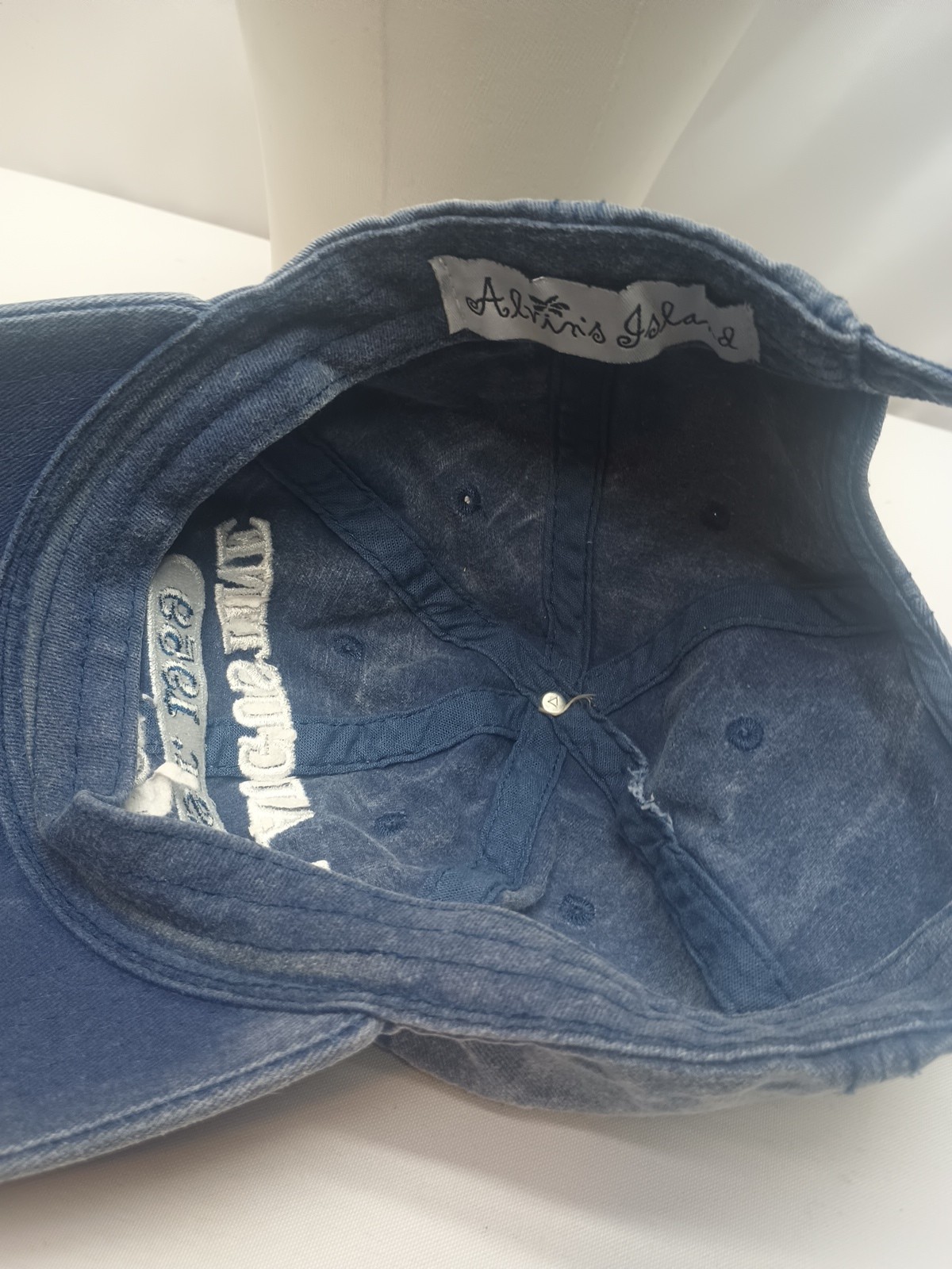 St. Augustine Florida Blue washed out Strapback Hat Cap