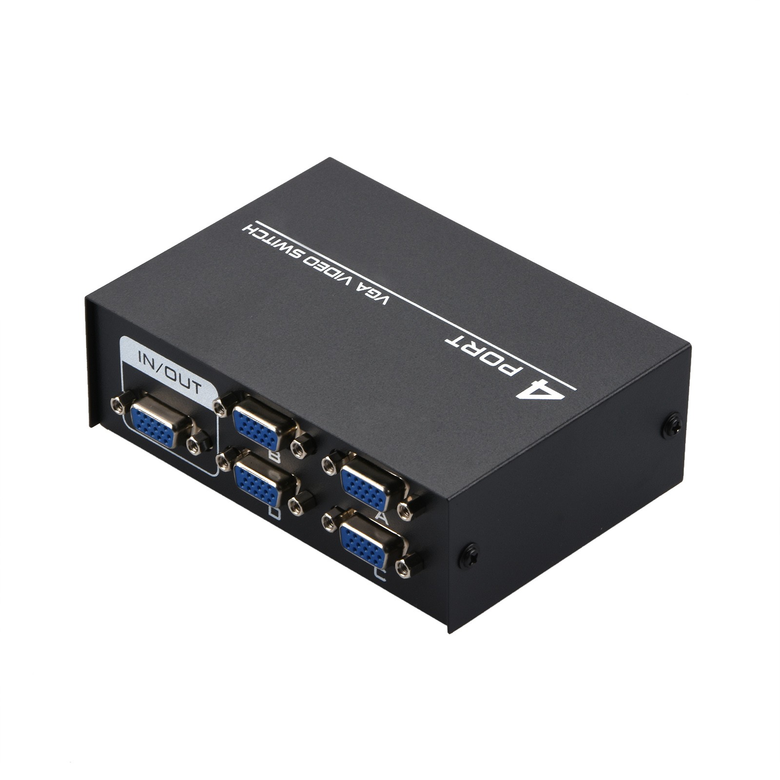 4x1 VGA Selector Switcher 4 Port VGA Splitter Switcher VGA Switch Video Box