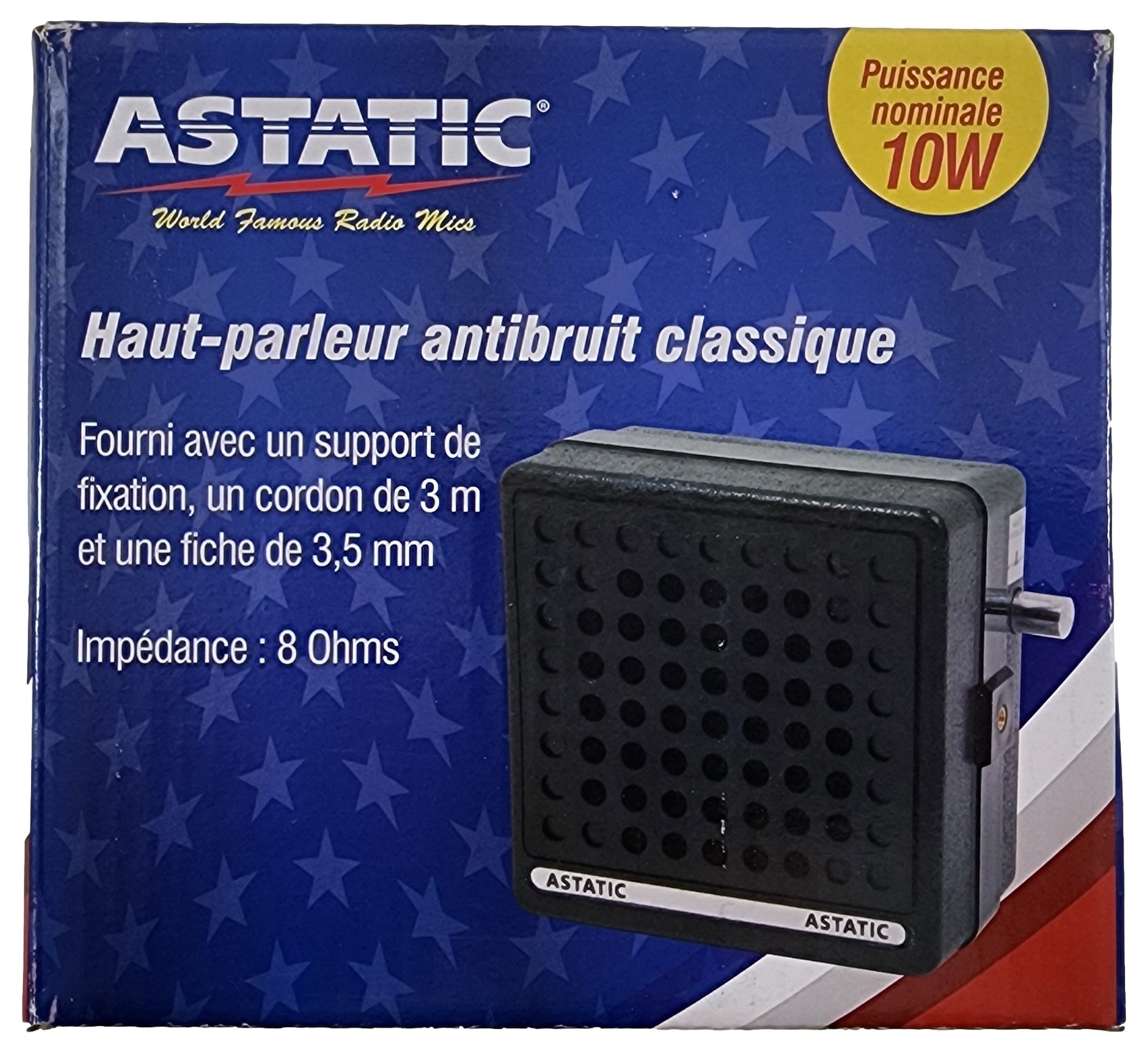 Astatic VS6 CB / HAM Radio Noise Canceling External Speaker 10 watt 8ohm 302-VS6