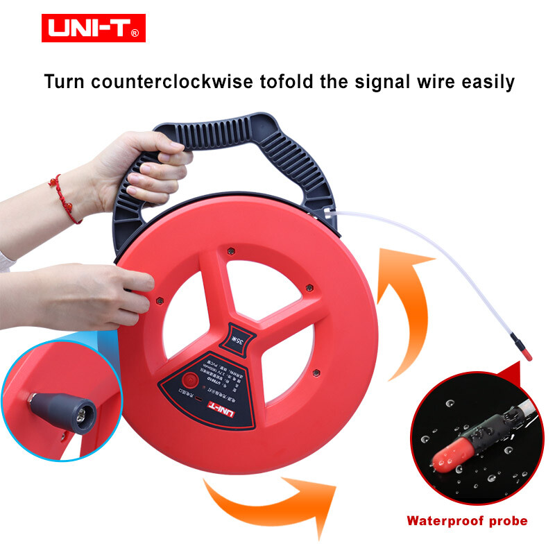 UNI-T Pipe Blockage Detector Scanner Pipeline Blocking Diagnostic Wall PVC Iron