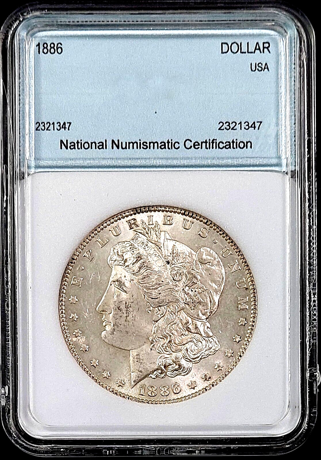 1886 Morgan Dollar! Very sharp details! Uncirculated condition!