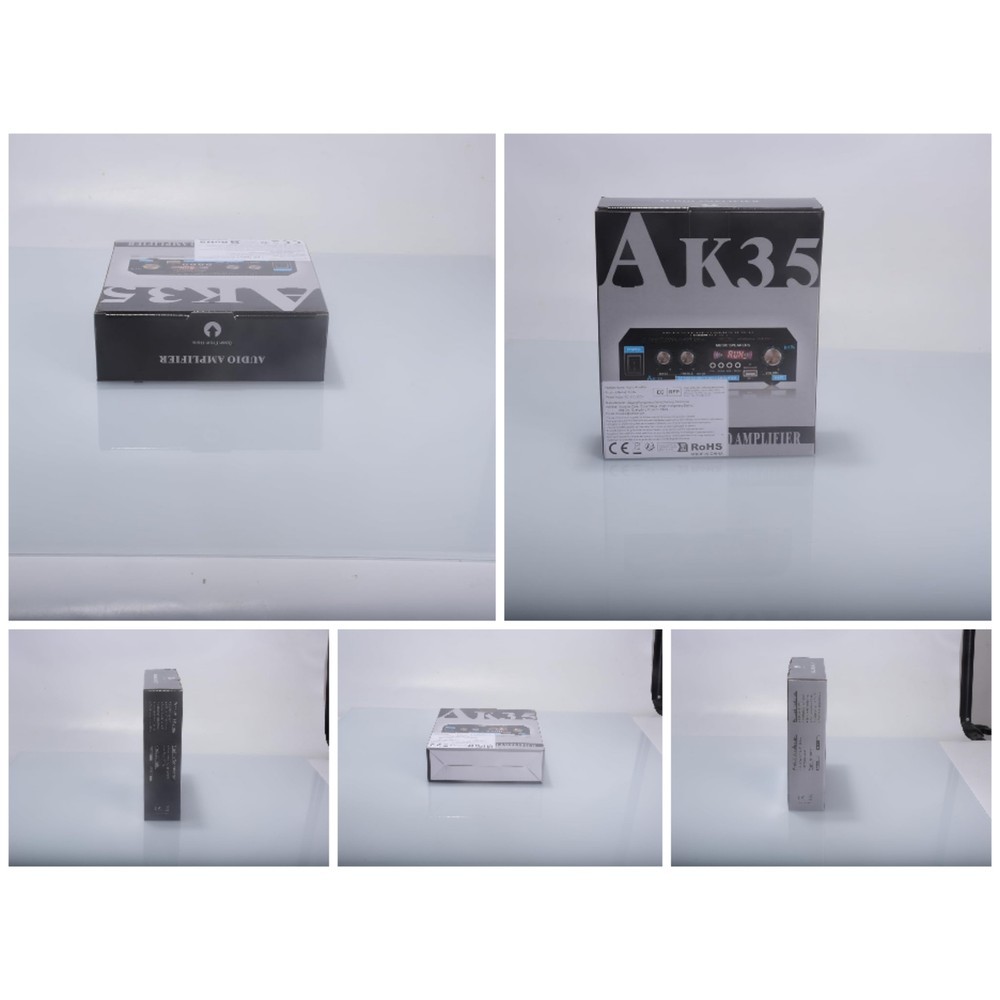 AK35 Stereo Amplifier Home Audio Bluetooth 2.0 Max 200W Power Stereo Receiver US