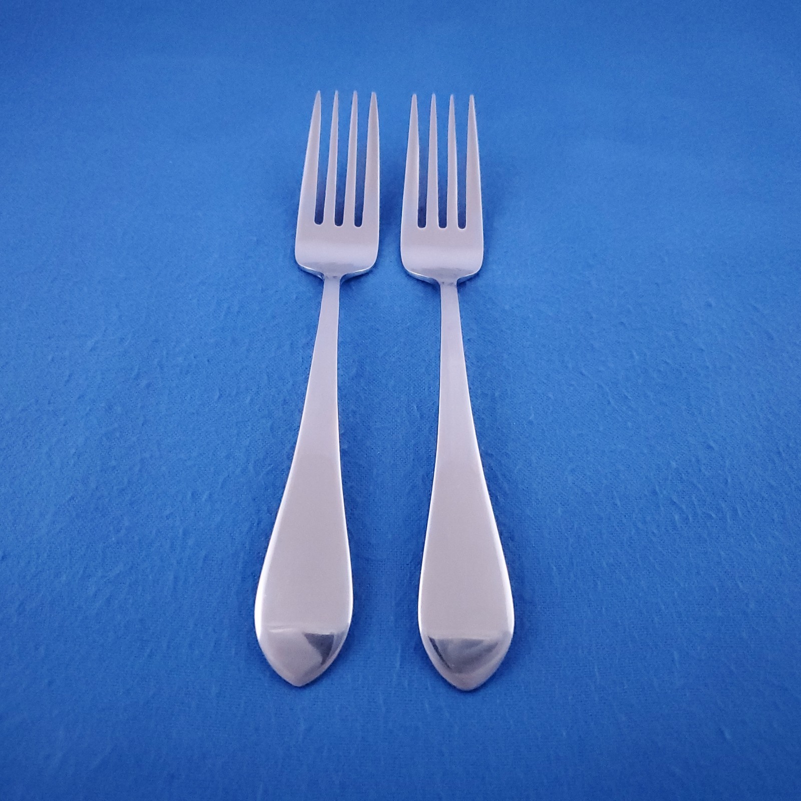 Reed Barton JAMESTOWN ~ (2) Dinner Forks 7 1/2" Glossy Stainless Flatware